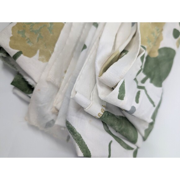 Marimekko Floral Avacado Suomi Finland Fujiwo Ishimoto Fabric Vintage 94"x106" - Picture 4 of 5